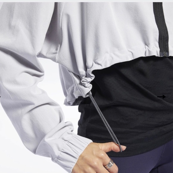 Reebok Sterling Grey - Crop Jacket - Picture 7 of 7